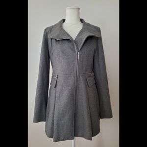 Laundry by Shelli Segal Gray Wool Blend Coat Size 4